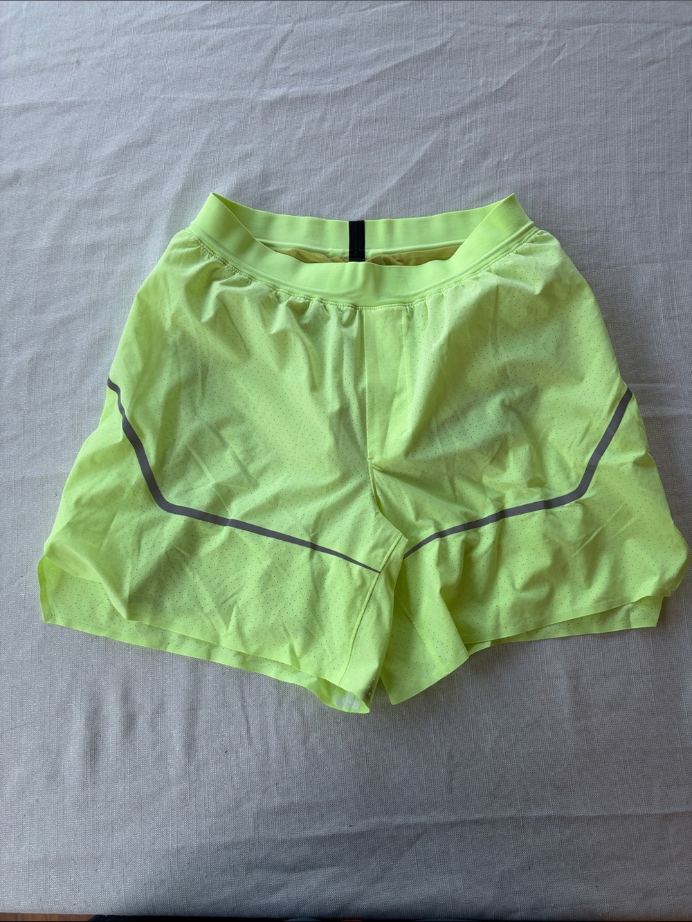 Neon Yellow mens Athletic Shorts